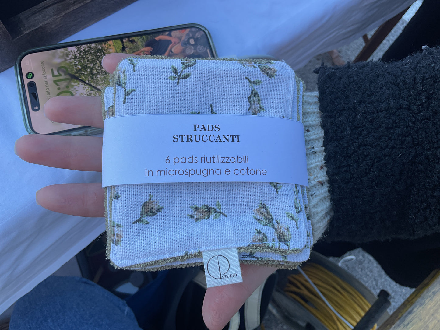 Pads struccanti “fiori verdi"